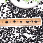400pcs Natural Chip Stone Beads for Jewelry Making Obsidian 5-8mm Irregular Gemstones Healing Crystal Loose Rocks Bead Hole Drilled for Ring Earrings Necklace Bracelet Making DIY Art Crafts - color: Obsidian(2 Strands-62")
