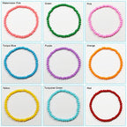 Bala&Fillic Raibow Clear Color 4mm Seed Beads About 1200pcs/100Grams in Bag, 6/0 Glass Craft Beads for Making Bracelet and Necklace (Raibow Clear) - color: Raibow Clear -4mm