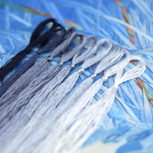 Natural 100% Mulberry Handmade Embroidery Silk Thread Silk Floss (22) - color: 22