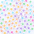 300Pcs Vowel Letter Beads U 4X7mm Individual Round Alphabet Beads for Charms Bracelets Making - color: Round - U