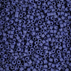 Miyuki Delica Seed Beads – Size 11/0 (1.6 mm), DB0377, Matte Metallic Dark Gray Blue, 7.2 g, Approx. 1440 Beads, Made in Japan - color: DB0377 - Matte Metallic Dark Gray Blue