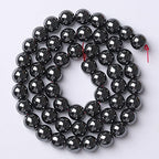 103pcs 4mm AAA Black Hematite Beads Natural Stone Gemstone Round Loose Beads for Jewelry Making DIY Bracelets - color: Black Hematite, size: 4mm