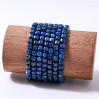 Natural Faceted Lapis Lazuli Cube Stone Beads 5-5.5mm 60pcs/str Loose Square Semi Gemstone Stone Beads for Making Bracelets Necklace Earrings - color: Lapis Lazuli