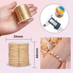 203 Feet Tarnish Resistant Copper Wires 24 Gauge Jewelry Craft Wires Beading Wire for Jewelry Making, Wire Wrapping and Crafting(KC Gold) - color: KC Gold, size: 24 Gauge