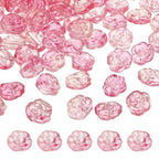 uxcell 50 Pcs Rose Beads, 0.55" Glass Flower Rose Charm Carved Loose Spacer Crystal Craft Beads for DIY Jewelry Making Bracelet Beading Projects Supplies, Rose Red - color: Rose Red