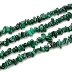 PLTbeads 5-8mm Natral Healing Gemstone Waist Bracelets Necklace Kit Irregular Stone DIY Crafts Design Jewelry Making 1 Strand per Bag Approxi 34 inch (Malachite Chips) - color: Malachite Chips