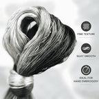 Natural 100% Silk Thread, Handmade Embroidery Thread Silk Floss 8 Colors 110m Each (68) - color: 68