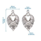 Mega Pet 10pcs Tibetan Silver Leaf Chandelier Component Links Charm Pendant Connectors with 5 Holes for Multi Layers Dangle Earring Bracelet Necklace Jewelry Making - color: Antique Silver, Leaf