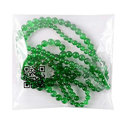 RayLineDo® 48Pcs 8mm Natural Bright Candy Green Malay Jade Stone Round Beads Loose Beads Wholesale for Jewelry Making - color: Green Malay Jade, size: 8mm