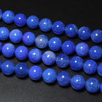 MJDCB Natural Stone Beads 8mm 43pcs Round Blue Dragon Vein Agate Loose Gemstone Bead Charms for Jewelry Making Bracelet Necklace Earring Pendant - color: Blue Dragon Vein Agate, size: 8mm