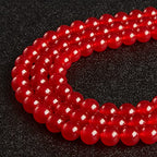 150pcs 8mm Carnelian Beads Natural Gemstone Beads Round Loose Beads for Jewelry Making - color: Carnelian, size: 8mm