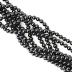 45PCS 8mm Black Smooth Polish Onyx Agate Gemstone Round Loose Beads for Jewelry Making 1 Strand 15" - color: Black Onyx, size: 8mm 45PCS