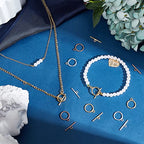 PH PandaHall 60 Sets Toggle Clasps, 3 Color Jewelry Closure Clasp IQ Toggle Clasps Round Fastener Hook Connectors TBar End Clasp for Necklace Bracelet Jewelry Making