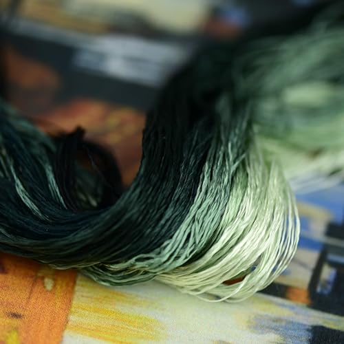 Mulberry Silk Floss Embroidery Thread Floss-Cross Stitch Threads China Silk Woven Jewelry Threads DIY Sewing Kits (43) - color: 43