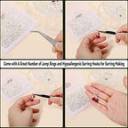 600Pcs Hypoallergenic Earring Hooks, Silver Earring Making Kit, Supplies with Earring Backs and Jump Rings for Jewelry Making (Silver) - color: Silver