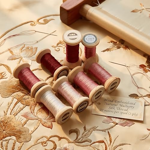 Natural 100% Mulberry Handmade Embroidery Silk Thread Silk Floss (35) - color: 35