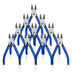 Wire Cutters 10 Pack, KAIHAOWIN 6 inch Dikes Small Wire Cutters Flush Cutters Wire Snips Clippers Diagonal Cutters Side Cutters Cutting Pliers for Crafting - size: 10 pack