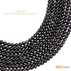 GEM-Inside Natural 4mm Black Obsidian Gemstone Loose Beads Round Energy Power Beads for Jewelry Making 15" - color: Black Obsidian, size: 4mm