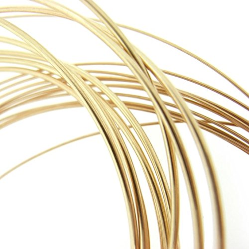 Solid 18 K Yellow Gold, Round Wire, 30 Gauge,1 Foot, Dead Soft
