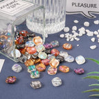 72Pcs Twisted Square Electroplate Glass Beads AB Color Square Glass Beads Crystal Loose Spacer Beads for DIY Bracelet Earring Necklace Jewelry Making Crafts - color: Twisted Square