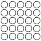 Litoexpe 20mm Open Jump Rings 150 Pcs with a Box, 2mm Thickness Rings Connectors for Necklace Bracelet Jewelry Making (Gun Black) - color: Gun Black