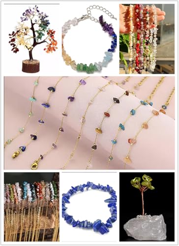 3-5mm Natural Cherry Quartz Gemstone Chips Loose Beads Semi Precious for Jewelry Making DIY Handmade Craft Supplies 1 Strand per Bag Approxi 32" - color: Cherry Quartz