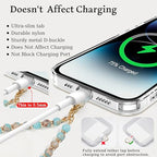 Marble Beaded Phone Wrist Strap,Detachable Phone Bracelet Strap with Tether Tab,Hands-Free Wristlet Strap (Green Shoushan) - color: Green Shoushan
