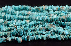 Chip Stone Beads Turquoise 5-8mm About 400 Pieces Irregular Gemstones Healing Crystal Loose Rocks Bead Hole Drilled DIY for Bracelet Jewelry Making Crafting (5-8mm, Turquoise) - color: Turquoise