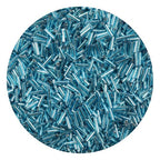 2000Pcs Tube Seed Beads 2x7mm Mini Long Glass Bugle Bead Small Craft Loose Spacer Beads for DIY Phone Charms Waist Bead Bracelets Earrings Necklaces (Sky Blue) - color: Sky Blue
