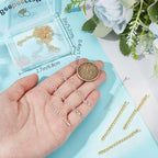 Beebeecraft 20Pcs 2 Colors Teardrop Chain Extender, 18K Gold & Sterling Silver Plated Bracelet Extender Chains Charm Extension Curb Chains Tails for Jewelry Making Necklaces DIY Crafts Supplies - color: Gold & Silver-teardrop
