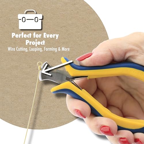 Beadalon Ergo Round Nose Pliers – Round Nose Pliers for Jewelry Making & Wire Loops, 5.25 in - style: Round Nose Pliers