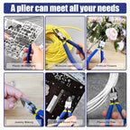 VCELINK Wire Cutter, 6-inch Side Cutter, CR-V Small Flush Cutter, Professional Small Wire Cutter with Spring-loaded for Artificial Flowers, Floral, Jewellery Making, and DIY Model Making - size: 6"x 1 PC