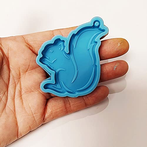 Super Glossy Koala Squirrel Silicone Resin Mold DIY Keychain Necklace Pendant Jewellery Making Mould Epoxy Resin Mold
