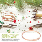 PATIKIL 99.9% Pure Copper Wire for Jewelry Making, 16 Gauge (1.3mm) Copper Craft Wire 4.9 Feet Beading Jewelry Making Supplies for Crafting Wreath Electroculture Gardening - size: 16 Gauge x 4.9 Feet