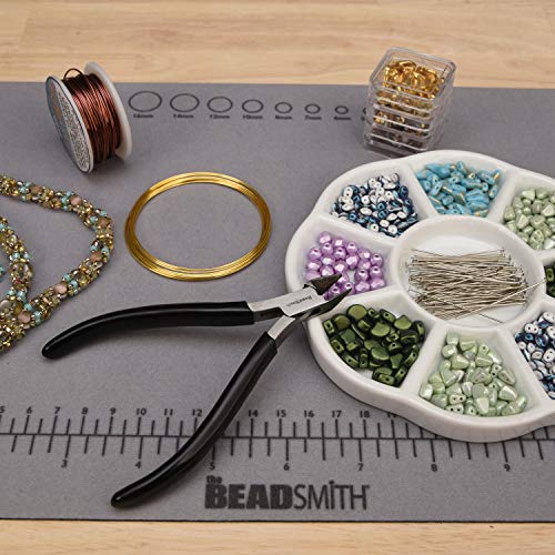 The Beadsmith Side Cutter – Extra Fine Tips – 4.5 inches (114mm) – PVC Grip Handle with Double Leaf Springs – Jewelry Making Tool for Creating Bracelets, Earrings and Necklaces - style: Side Cutter