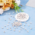 FASHEWELRY 500Pcs White Golden Letter Beads 4.5mm Square Alphabet Beads Acrylic Cube Letter E Beads for Friendship Bracelet Necklace Keychains Jewelry Making - color: Letter E