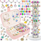 Sofier Charm Bracelet Making Kit for Girls Jewelry Box Jewelry Making Kit Gifts for Girls 4-12 DIY Craft Toys Birthday Christmas - color: Jewelry Box