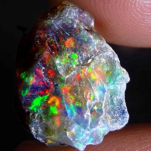 Raw Opal Rough Gemstone, Ethiopian Opal Rock, Jewelry Making Supplies, Raw Gemstone and Crystals, Chakra Healing, Energy Stone, Wikka, Reiki, Yoga, Meditation Lot, Diy Stone, 25.00 cts.