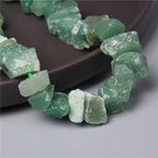 10-13mm Natural Irregular Freeform Raw Green Aventurine Stone Nugget Beads Reiki Crystal Healing Minerals Quartz Bead DIY Jewelry Making - color: Green Aventurine