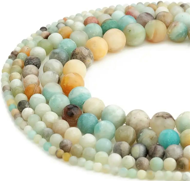 Zenkeeper About 180 Pcs Amazonite Beads for Jewelry Making 4 MM Amazonite Gemstones Loose Stone Beads - color: Amazonite, size: 4MM, about 180pcs