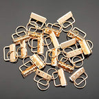SPEEDWOX 20 Sets of Key Fob Pliers and 1.25 Inch Key Fob Hardware Sets with Keychain Split Rings Golden Webbing Fabric Strapping Glass Breaking Pliers Tools with Rubber Tips - size: 1.25" Golden