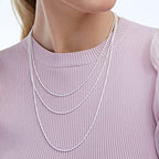 Amazon Essentials Sterling Silver Diamond Cut 14 Inches Rope Chain Necklace - color: Silver, size: 16"
