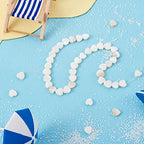 Fashewelry 44pcs Heart Freshwater Shell Beads Shell Heart Charm Sea Shells for Crafts Seashell Summer Ocean Beach Beads 8x8-9mm for Valentines Day Jewelry DIY Crafts Necklace Bracelet Earring - color: 1-Shell Color, 8x8-9mm