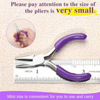 SPEEDWOX 3 Inch Chain Nose Pliers - Miniature Pocket Plier for Jewelry Making - style: Chain Nose Pliers