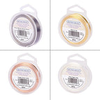 BENECREAT 4 Rolls 20-Gauge Tarnish Resistant Silver/Gold/Copper/Antique Bronze Coil Wire, 132-Feet/44-Yard in Total - color: Silver/Gold/Copper/Antique Bronze