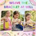 2-in-1 Friendship Bracelet Making Kits: DIY Art and Crafts Jewelry String Braiding Set Toys with Storage Box for Kids - Christmas Birthday Gifts for Girls Age 6 7 8 9 10 11 12 Year Old - Yellow - style: Yellow
