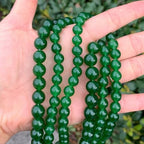 120pcs Adabele Natural Green Jade Healing Gemstone 6mm Round Beads Gem Stone Spacer for Jewelry Making GS15-6 - color: Green Jade, size: 6mm (120pcs/2 strands)