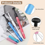 6Pcs Piercing Ball Grabber Tool Set,2 Sizes Piercing Changing Tools 4 Claw Diamond Tweezers for Easy Jewelry Changing,Stainless Steel Gem Pickup Tool for Septum, Earrings,Small Parts