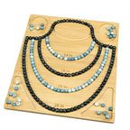 Petoysoso Bead Boards for Jewelry Making,Bamboo Necklace Making Supplies,Jewelry Making Supplies,Bead Board Tray - size: Necklace-S1