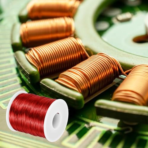 MECCANIXITY 22 AWG Magnet Wire, 22 Gauge Enameled Copper Wire, 1 Lb Magnetic Coil Wire for Transformer, Motor, Electric, 155C(311F) - size: 22 AWG